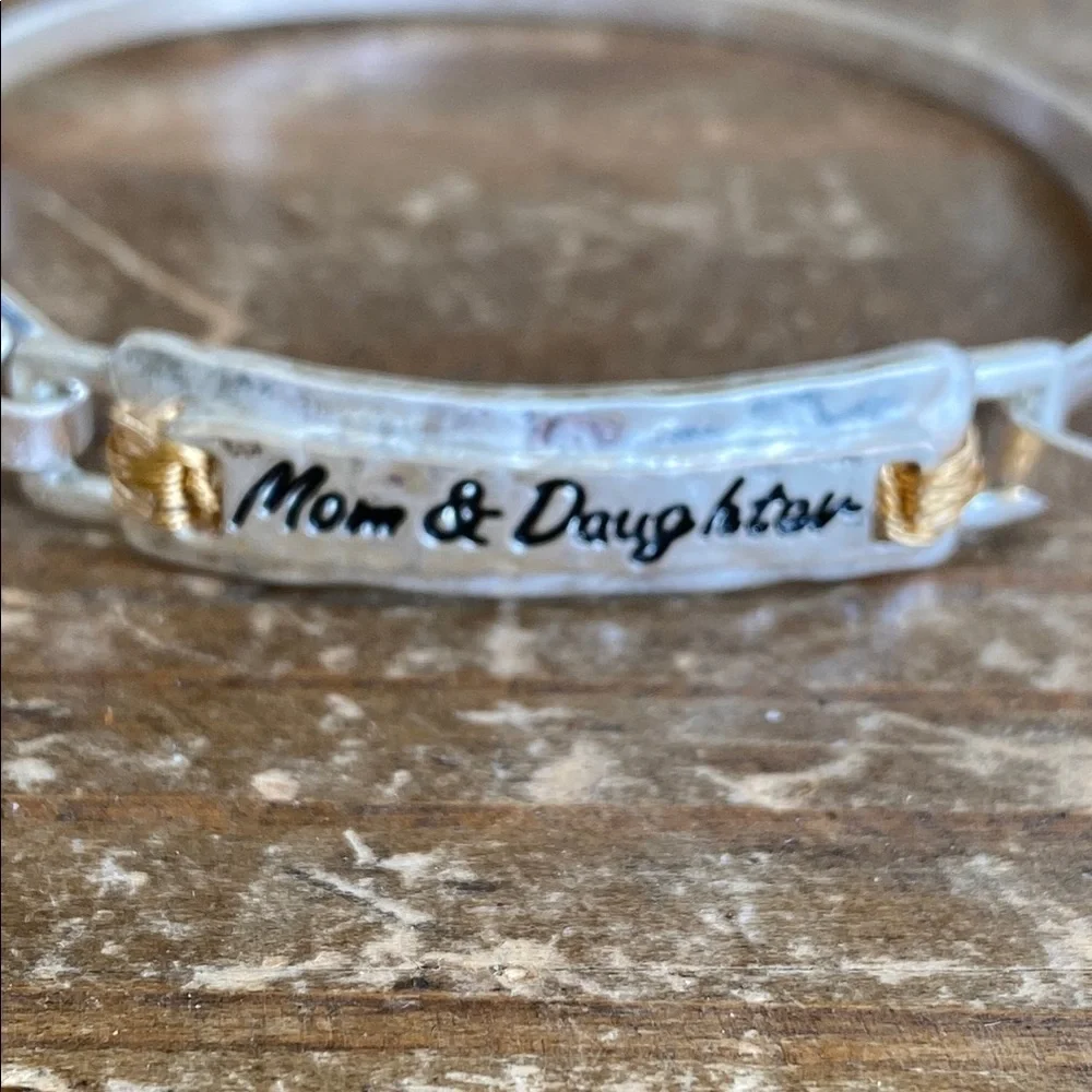 Silver and Gold  Mom/Daughter Bracelet